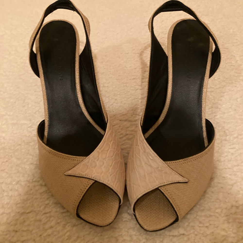 Donna Karan heels with straps